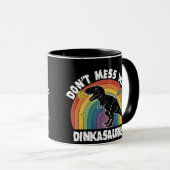 Mug Ne Touchez Pas Au Pickleball Dinkasaurus (Devant droit)