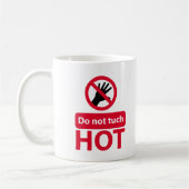 Mug Ne touchez pas le signe rouge (Gauche)