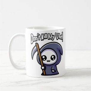 Mug Ne tue pas ma vibe ! Jeu de faucheuse mignon