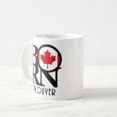 Mug NÉ Vancouver (Drapeau canadien) 11oz (Devant gauche)