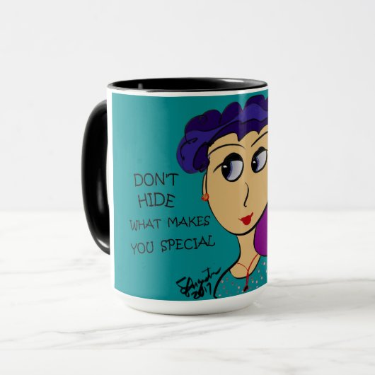 MUG NE VOUS CACHEZ PAS CE QUI VOUS REND SPÉCIAUX (Devant gauche)