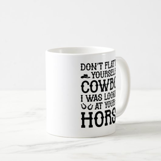 Mug Ne vous fiez pas à vous-même Cowboy (Devant droit)