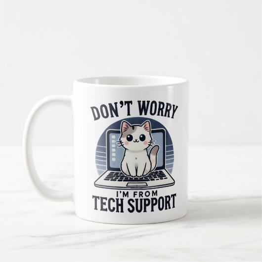 Mug Ne vous inquiétez pas je suis du support technique (Gauche)