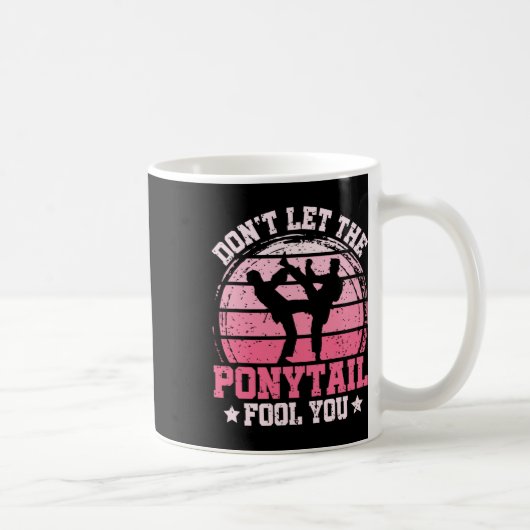 Mug Ne vous laissez pas tromper par la queue de cheval (Droite)