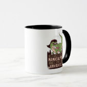 Mug Ne vous mêlez pas de Mamasaurus, vous obtiendrez J (Devant droit)