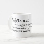 Mug "Ne vous mêlez pas des affaires des dragons..." Ca (Devant gauche)