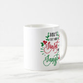 Mug ne vous mettez pas dans un enchevêtrement de Noël (Devant droit)