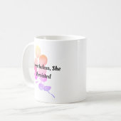 Mug Néanmoins, Elle A Persisté | citation florale (Devant gauche)