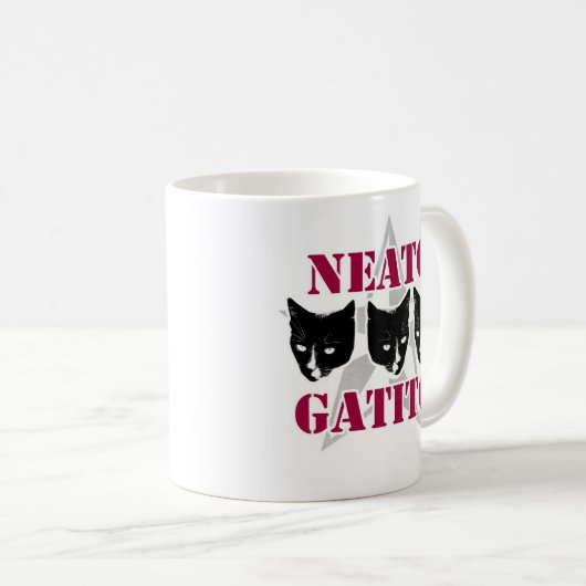 Mug Neato Gatito Sassy Chat Slogan Fun Art Design (Devant droit)