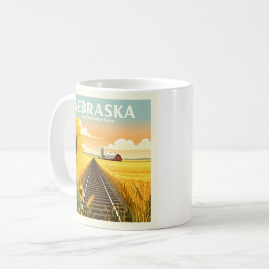Mug Nebraska vintage (Devant gauche)