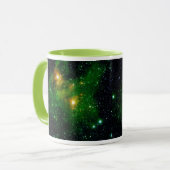 Mug Nebula du nuage de gaz vert GL490 - Photo spatiale (Devant gauche)