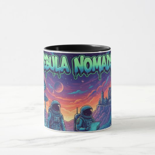 Mug Nebula Nomads Space Astronaut Sci-Fi Combo Coffee  (Centre)