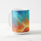 Mug Nébuleuse cosmique Galaxie abstraite Art spatial (Devant gauche)