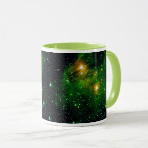 Mug Nébuleuse de nuage de gaz vert GL490 - Photo spati