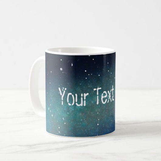 Mug Nébuleuse spatiale de la galaxie Ciel nocturne Ble (Devant gauche)