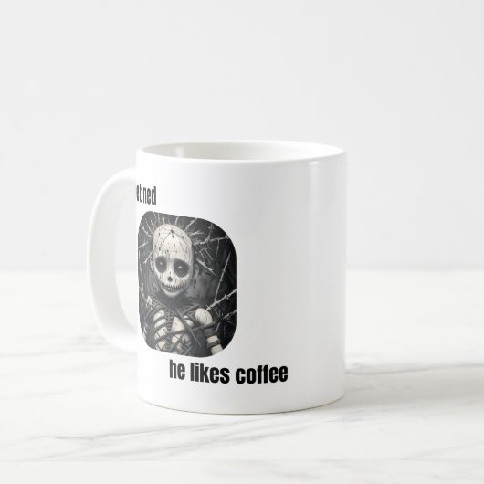 Mug Ned et café (ou thé) (Devant gauche)