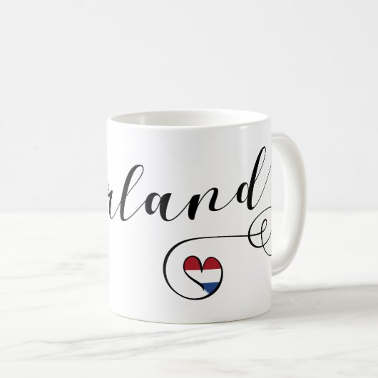 Mug Nederland Heart Mug, Pays-Bas (Devant droit)