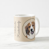 Mug Nederlandse Kooikerhondje Peinture - L'art du chie (Devant droit)