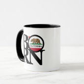 Mug NÉE EN Californie (Devant gauche)