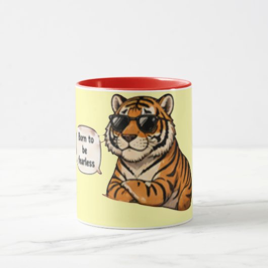 Mug Née Pour Être Intrépide | Café Inspirant (Centre)