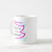 Mug Née pour être une gymnaste (Devant gauche)