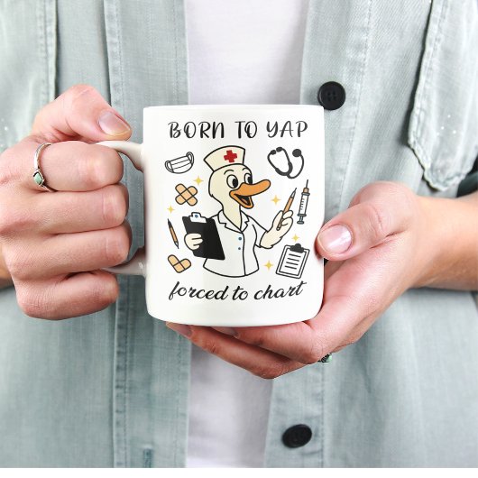 Mug Née pour japper, forcée de remplir des formulaires