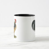 Mug Néerlandais Bantam : Bleu Quail Rooster (Centre)