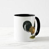Mug Néerlandais Bantam : Bleu Quail Rooster (Devant droit)