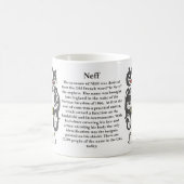 Mug Neff, origine, signification et la crête sur une (Centre)