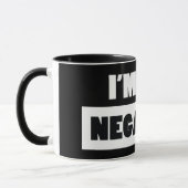 Mug Négatif (noir) (Gauche)