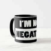 Mug Négatif (noir) (Devant gauche)