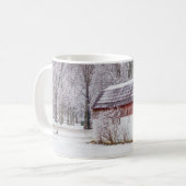 Mug Neige À La Grange Rouge (Devant gauche)