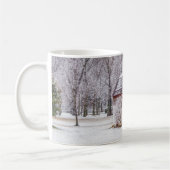 Mug Neige À La Grange Rouge (Gauche)