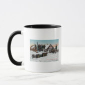Mug Neige au-dessus de la maison TopsNome, AK (Gauche)