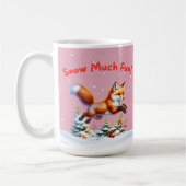 Mug Neige Beaucoup Amusant ! Sauts de renard dans la n (Gauche)