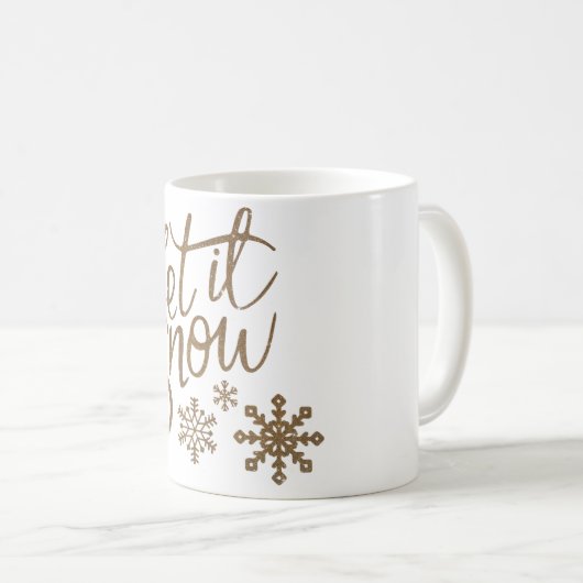 Mug Neige blanche inconnue (Devant droit)