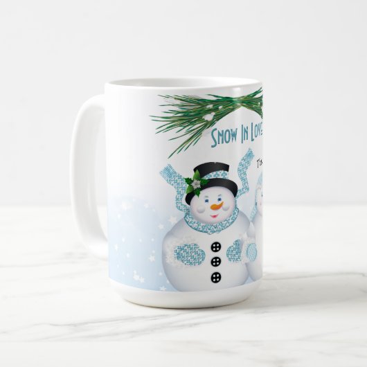 Mug Neige dans l'amour Mariage d'hiver (Devant gauche)