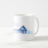 Mug Neige et maison (Devant droit)