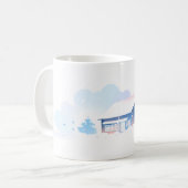 Mug Neige et maison (Devant gauche)