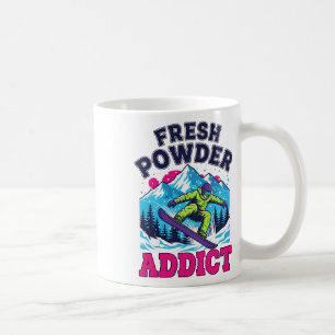 Mug Neige fraîche de snowboard Cool Snowboarder Sk