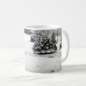 Mug Neige fraîche tombée au ranch du cheval (Devant droit)