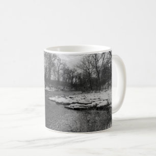 Mug Neige Le Long De La Rivière James Grayscale Café M