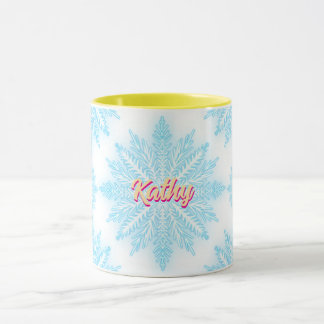 Mug Neige Nom personnalisé