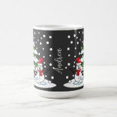 Mug Neige sur Cardinal, Snowman et Pine Tree | Ajouter (Centre)