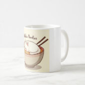 Mug Neko Noodles - Kawaii Chat dans Ramen Bowl Illustr (Devant droit)