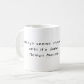 Mug Nelson Mandela - Impossible (Devant gauche)