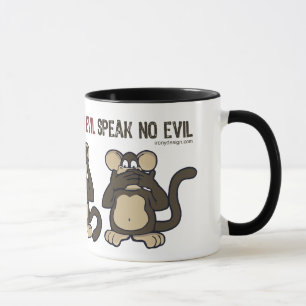 Mug N'entendez aucun singe de mal - nouveau