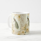 Mug nénuphar vintage paon (Devant gauche)