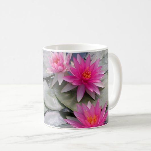 Mug Nénuphars roses (Devant droit)