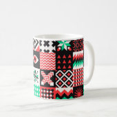 Mug NÉO GEO. Conception graphique du motif de géométri (Devant droit)